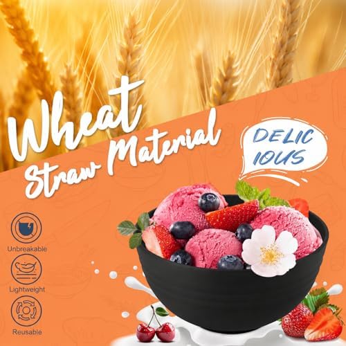 Wheat Straw Dinnerware Sets 20 PCS - Unbreakable Plates and Bowls Set