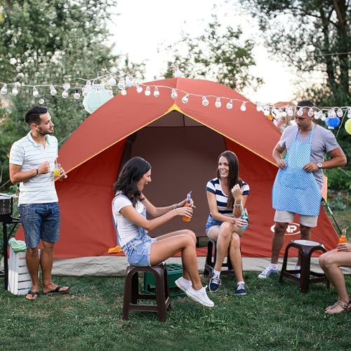 unp 6 Person 4 Season Dome Tent, Easy to Set Up for Camping & Hiking, Lightweight & Portable, Green