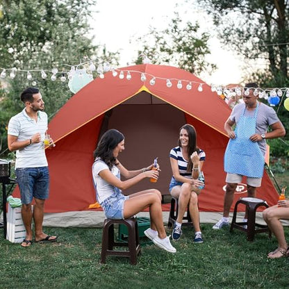 unp 6 Person 4 Season Dome Tent, Easy to Set Up for Camping & Hiking, Lightweight & Portable, Green