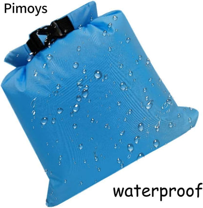 Pimoys 6 Pack Waterproof Dry Bags, Lightweight Outdoor Dry Sacks Ultimate Dry Bags for Kayaking Rafting Boating Camping (1.5L, 2.5L, 3L, 3.5L, 5L, 8L)