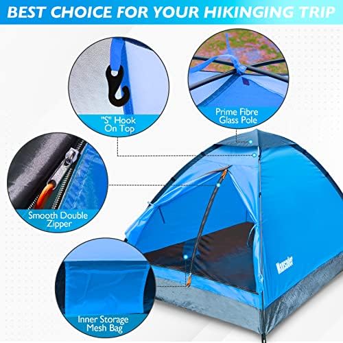 2 Person Camping Dome Tent,Waterproof Lightweight Portable Tents for Outdoor Camping Hiking Travel