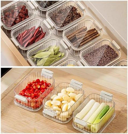 3/4/5 Layers Clear Portable Travel Spices Jars, Multi Camping Spices Containers With Organizers Bag, Stackable Spices Salt