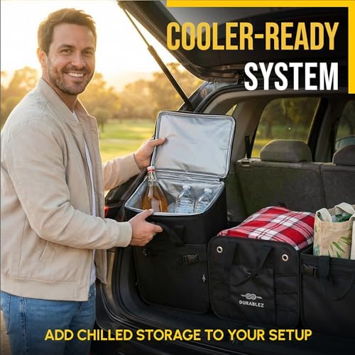 Thermal Grocery Carrier, Leak-Resistant Food Storage for Car Travel, Fits Organizer ModulesI