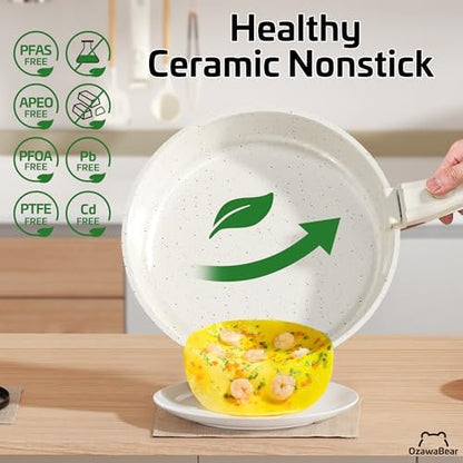 23 Pcs Pots and Pans Set Non Stick, Detachable Handle Cookware