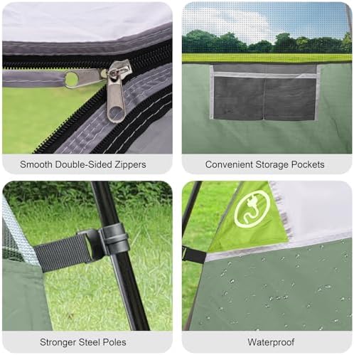 CAMPROS CP Tents for Camping 2/4/6 Person, Waterproof Windproof Dome Tent