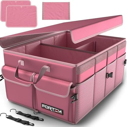 FORTEM Trunk Organizer - Foldable Car Organizer & Storage for SUVs & Trucks