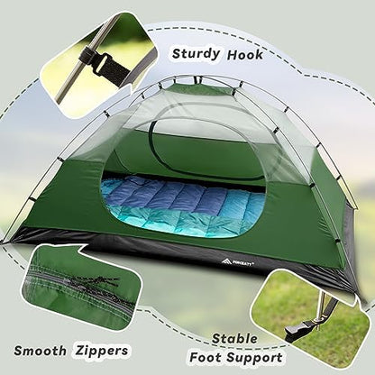 Forceatt Camping Tent 2/3/4 Person, Professional Waterproof & Windproof Lightweight Backpacking Tent Suitable for Outdoor,Hiking,Camping, Mountaineering and Travel
