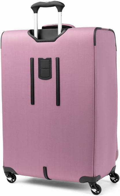 Travelpro Maxlite 5 Softside Expandable Checked Luggage with 4 Spinner Wheels, Lightweight Suitcase, Men and Women, Orchid Pink Purple, Checked Large 29-Inch