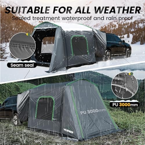WildFinder SUV Tent, Car Tents for Camping, SUV Tailgate Tent for Family