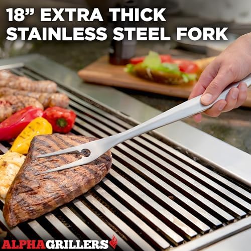 Alpha Grillers Grill Tools Set, BBQ & Grilling Accessories Outdoor Utensils