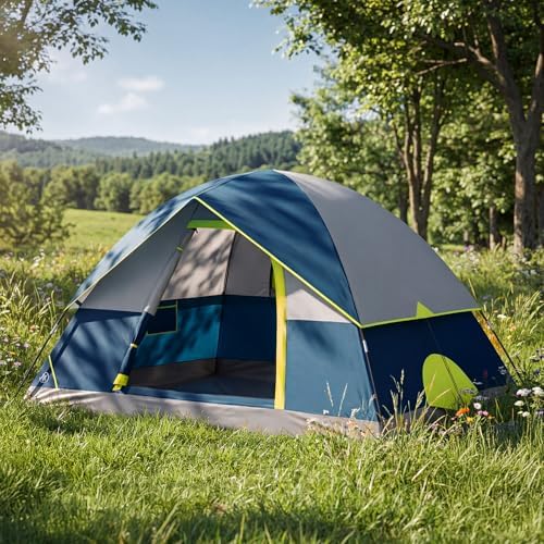 OLIXIS Camping Tent 2 Person, Tent for Camping, Fast Setup, Compact Carry