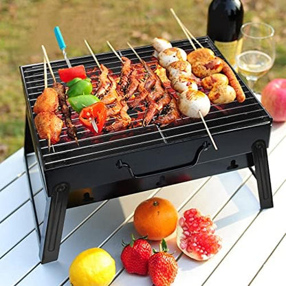 Portable BBQ Charcoal Grill Smoker for Outdoor Camping Picnics