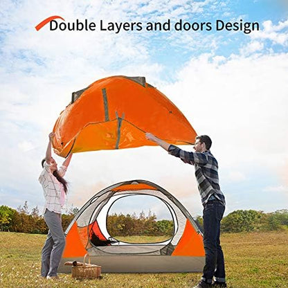 BISINNA 2/4 Person Camping Tent Lightweight Waterproof Backpacking Tent