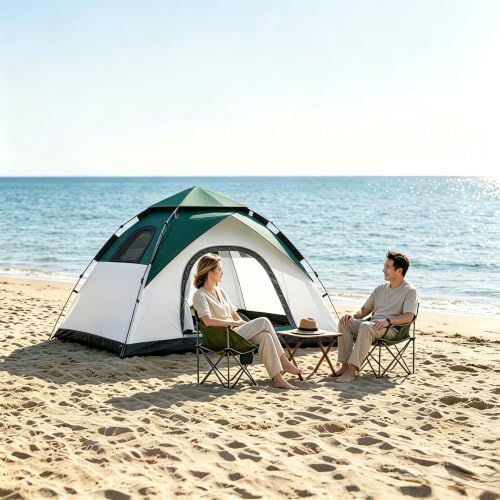 anngrowy Camping Tent 2 Person Instant Family Tent Pop Up Tents for Camping Waterproof Portable Hiking Camp Tent Lightweight Tent for Backpacking Small Tent 4 Season Windproof Quick Compact Dome Tent