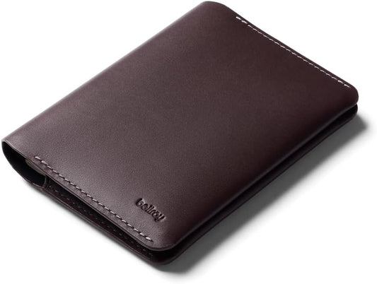 Bellroy Passport Cover (slimline travel wallet/pouch with card slots and space for cash plus travel documents) - DeepPlum