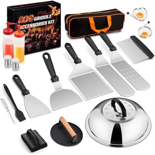 Joyfair 18Pcs Griddle Accessories Kit for Blackstone, (PP Handles)