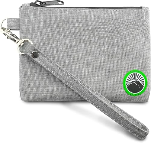 Enjoy Native Small Smell Proof Bag 6" x 4", Odor Resistant, Airtight, Water Resistant, Secure Zipper, Perfect Portable Size, Unisex, Gray, Storage Bag