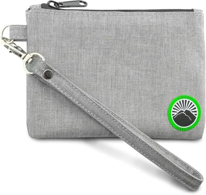Enjoy Native Small Smell Proof Bag 6" x 4", Odor Resistant, Airtight, Water Resistant, Secure Zipper, Perfect Portable Size, Unisex, Gray, Storage Bag