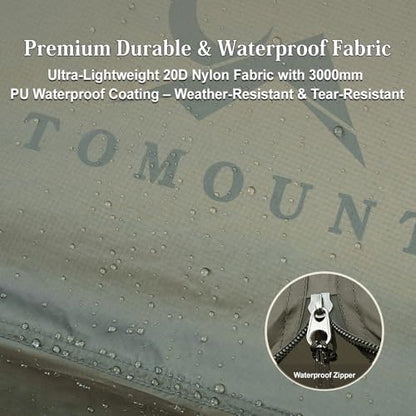 MC TOMOUNT 3.6lb Ultralight Hot Tent, Tipi Backpacking Tent for Camping