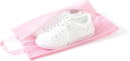 pack all Shoe Bag for Travel, Water-Resistant Shoe Pouch for Gym, Odor-Resistant Soccer Cleats Bag for Sport (Pink, 1-Pack)