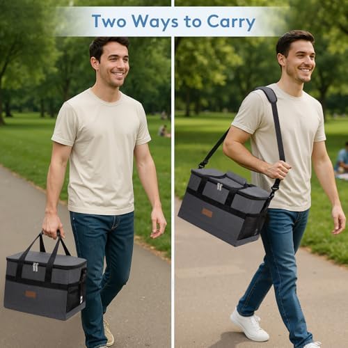 Lifewit Cooler Bag 30/50/60 Cans Collapsible, Insulated Large Lunch Bag
