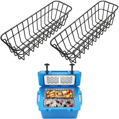 Cooler Basket for RTIC 22 QT Ultra-Light Cooler - Dry Goods Tray, Breathable Steel Wire Construction, No Condensation, Keeps Food Dry & Chilled, Outdoor Camping Beach Tailgate Accessories.