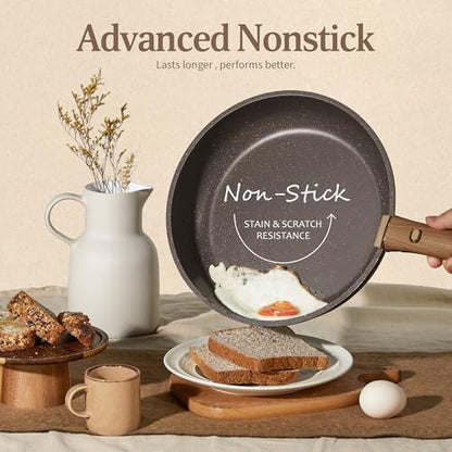 CAROTE 21pcs Pots and Pans Set Non Stick, Detachable Handle Cookware