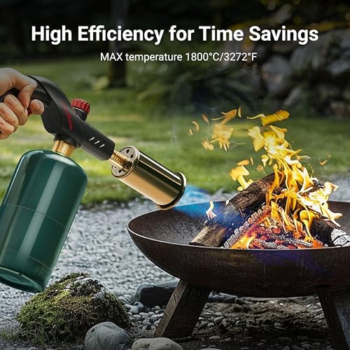 ThermoMaven Propane Torch Gun, Adjustable Cooking Torch Lighter, Black