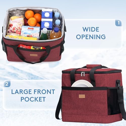 Lifewit Cooler Bag 30/50/60 Cans Collapsible, Insulated Large Lunch Bag