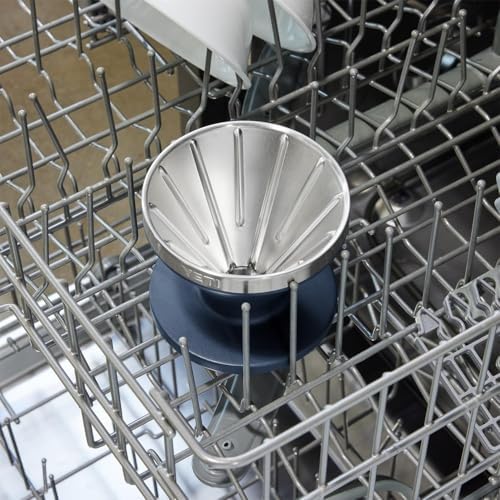 YETI Pour Over Coffee Maker Accessory Ramblers, Designed for Perfect Coffee Extraction Anywhere, Stainless Steel, fits any V60 Filter, Black Stone