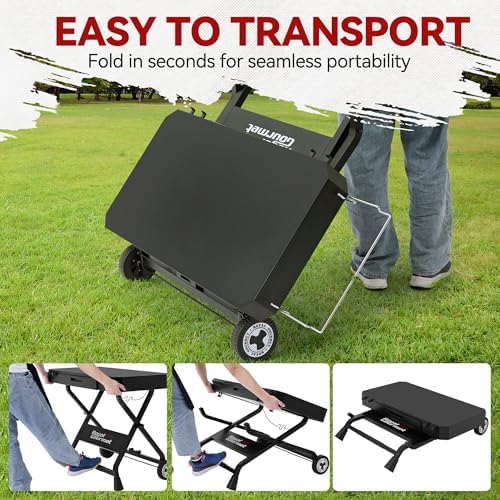 GD3701 Portable Collapsible Grill Stand Black