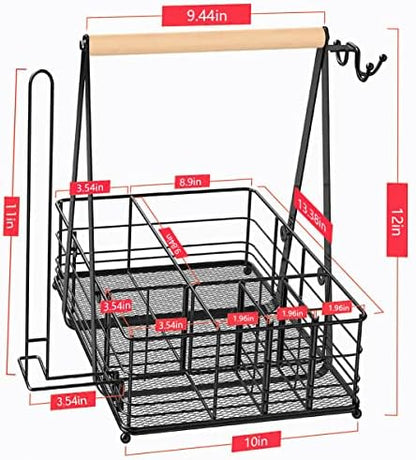 Grill Caddy BBQ for outdoor grill Utensil Picnic Caddy for Grill Camping