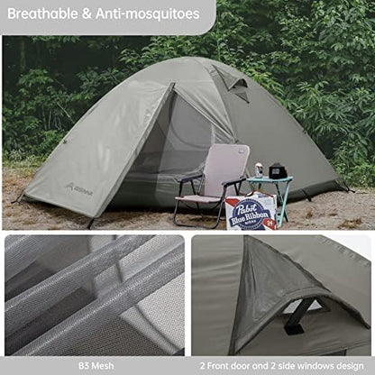 BISINNA Backpacking Tent for 2 Person Lightweight Camping Tent
