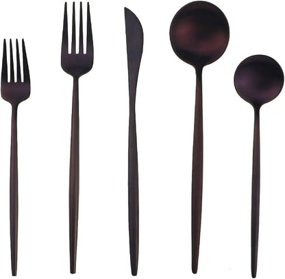 Gugrida 20-Piece 18/10 Stainless Steel Flatware Silverware, Luxury Dinnerware - Image 2