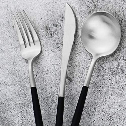 Gugrida 20-Piece 18/10 Stainless Steel Flatware Silverware, Luxury Dinnerware - Image 8