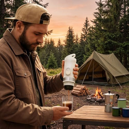 Portable Coffee Maker, USB-C Rechargeable Electric Espresso Machine