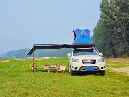 2 Person Inflatable Car Rooftop Tent Easy Set-up Large Outdoor Glamping Camping Tent for SUV,Truck and Universal Auto Self-Driving Touring