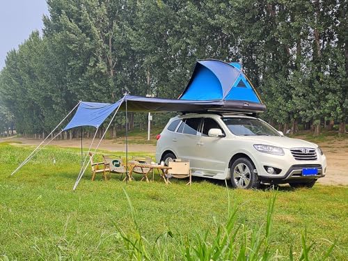 2 Person Inflatable Car Rooftop Tent Easy Set-up Large Outdoor Glamping Camping Tent for SUV,Truck and Universal Auto Self-Driving Touring
