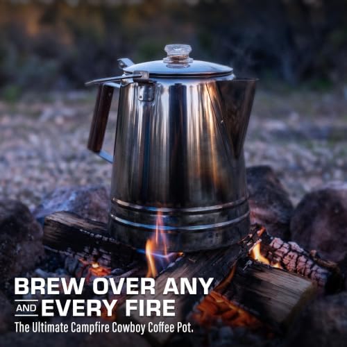 COLETTI Scoutmaster Coffee Percolator Camping — The Ultimate Camping Coffee Maker [24 Cup]
