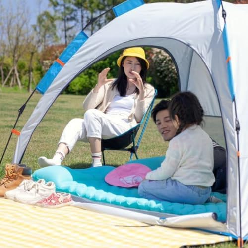 2-Person Pop-Up Camping Tent – Instant Setup, Water-Resistant, Lightweight Dome with Dual Mesh Doors & Extensible Porch – Ideal for Beach, Hiking & Backpacking