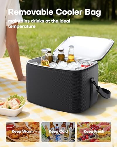 HOTOR Trunk Organizer - Car Organizer and Storage with Cooler Bag for SUV