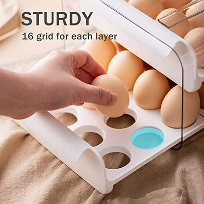 Fridge Organizers and Storage, Egg Organizer Container for Refrigerator