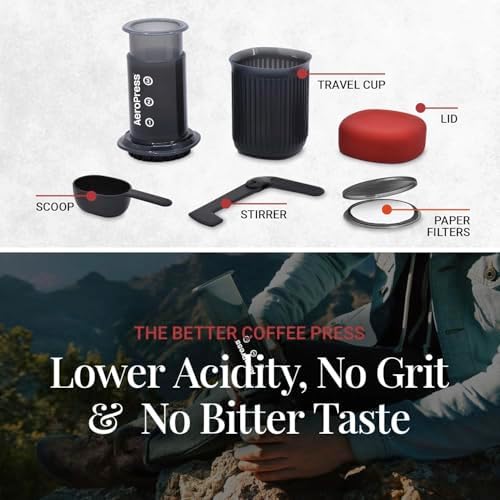 AeroPress Go Extra Small Portable Coffee Maker Kit