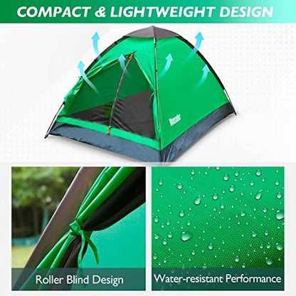2 Person Camping Dome Tent,Waterproof Lightweight Portable Tents for Outdoor Camping Hiking Travel