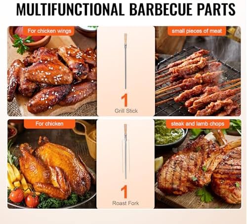 VEVOR Shawarma Grill Machine - 2 String Barbecue Capacity Chicken Shawarma Cooker Electric Broiler Gyro Rotisserie Oven Doner Kebab Grill for Home, Restaurant, Kitchen Parties