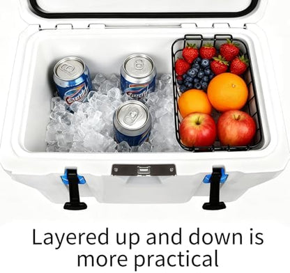 14.45" Cooler Basket,Cooler Basket Compatible with Lifetime 77 Qt, 115 Qt, Ozark Trail 73 Quart Ice Chest, Coolers Accessories for Lifetime and Ozark Trail - Keep Food Dry & Organized.(2-Pack)