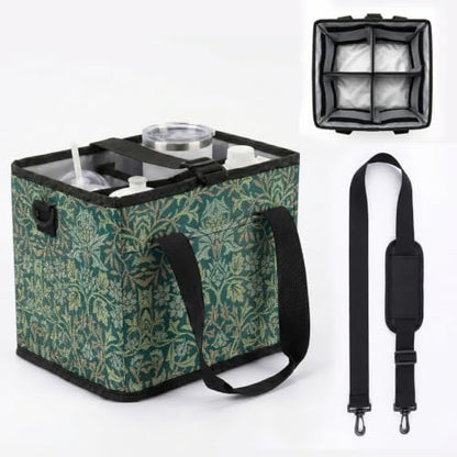 Portable Foldable Insulated Beverage Bag, William Morris Print