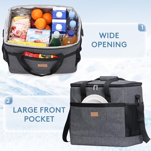 Lifewit Cooler Bag 30/50/60 Cans Collapsible, Insulated Large Lunch Bag