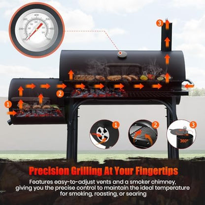 Charcoal Grill Offset Smoker: Charcoal Barbecue Grills