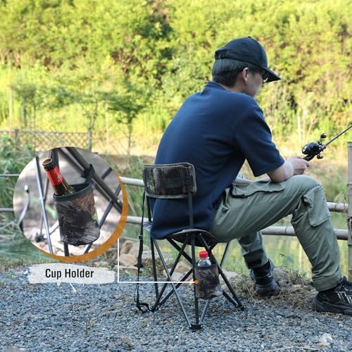 REDCAMP Tripod Hunting Chair for Blinds, Folding Lightweight Portable Fishing Chair